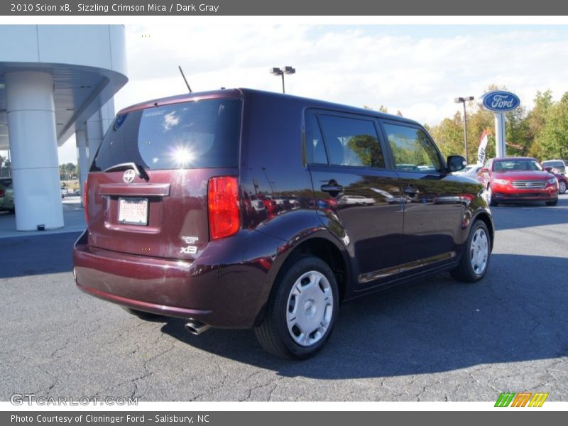 Sizzling Crimson Mica / Dark Gray 2010 Scion xB