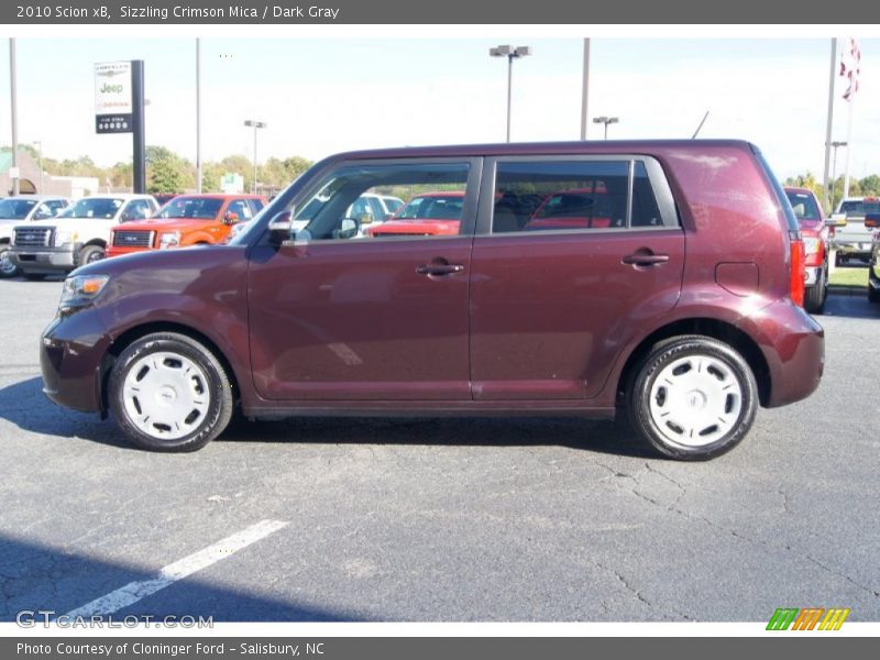 Sizzling Crimson Mica / Dark Gray 2010 Scion xB