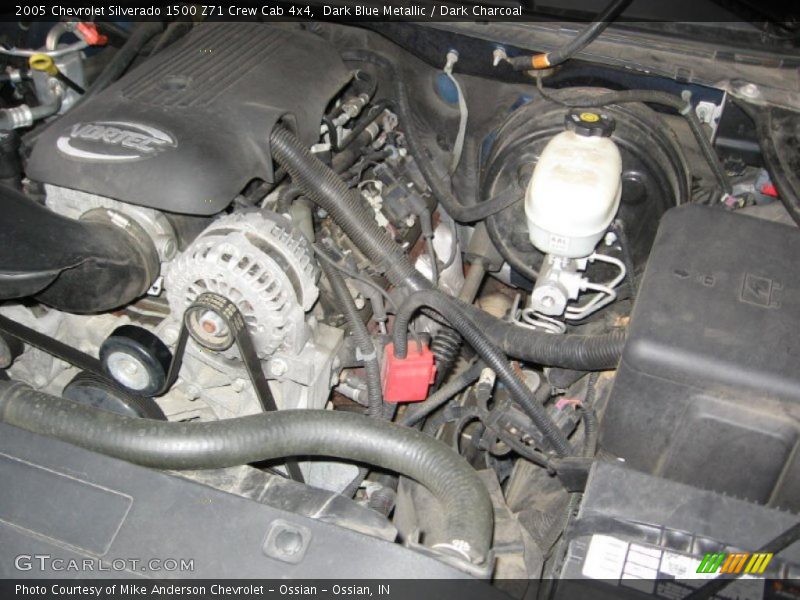 Dark Blue Metallic / Dark Charcoal 2005 Chevrolet Silverado 1500 Z71 Crew Cab 4x4