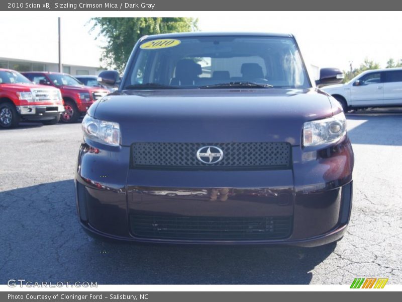 Sizzling Crimson Mica / Dark Gray 2010 Scion xB