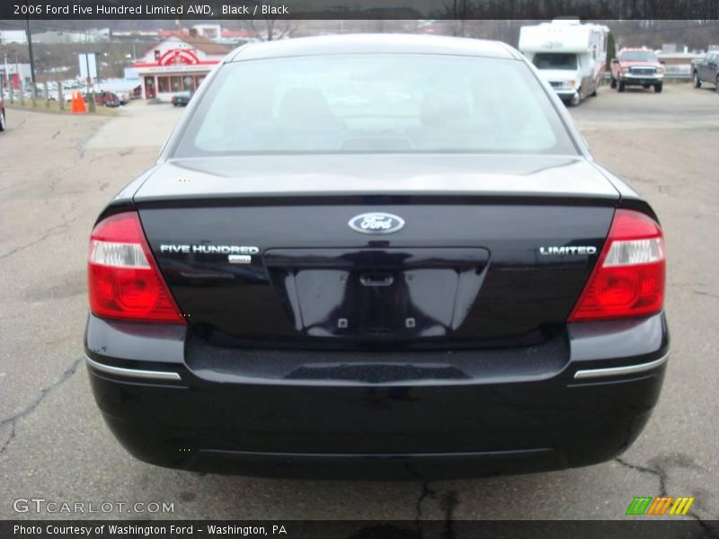 Black / Black 2006 Ford Five Hundred Limited AWD