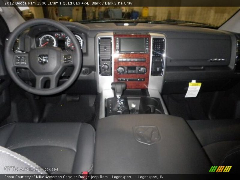 Black / Dark Slate Gray 2012 Dodge Ram 1500 Laramie Quad Cab 4x4