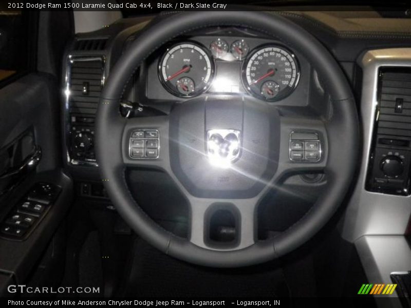 Black / Dark Slate Gray 2012 Dodge Ram 1500 Laramie Quad Cab 4x4