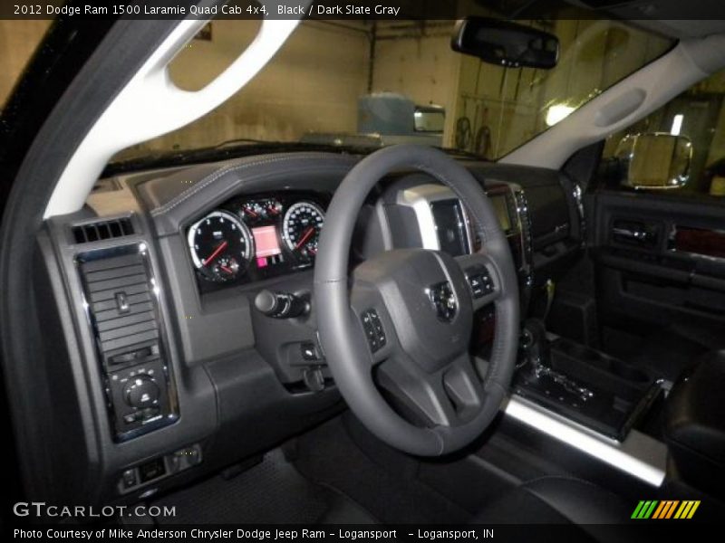 Black / Dark Slate Gray 2012 Dodge Ram 1500 Laramie Quad Cab 4x4