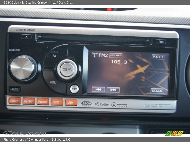 Sizzling Crimson Mica / Dark Gray 2010 Scion xB
