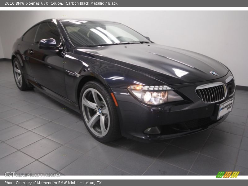 Carbon Black Metallic / Black 2010 BMW 6 Series 650i Coupe