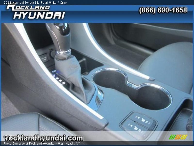 Pearl White / Gray 2011 Hyundai Sonata SE