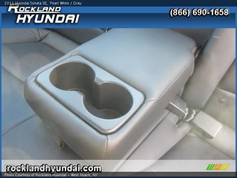 Pearl White / Gray 2011 Hyundai Sonata SE