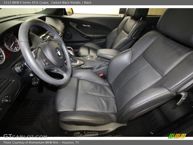 Carbon Black Metallic / Black 2010 BMW 6 Series 650i Coupe