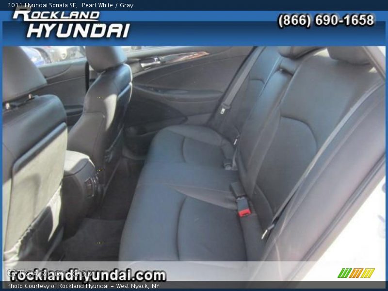 Pearl White / Gray 2011 Hyundai Sonata SE