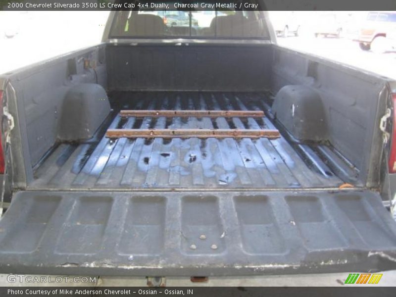Charcoal Gray Metallic / Gray 2000 Chevrolet Silverado 3500 LS Crew Cab 4x4 Dually
