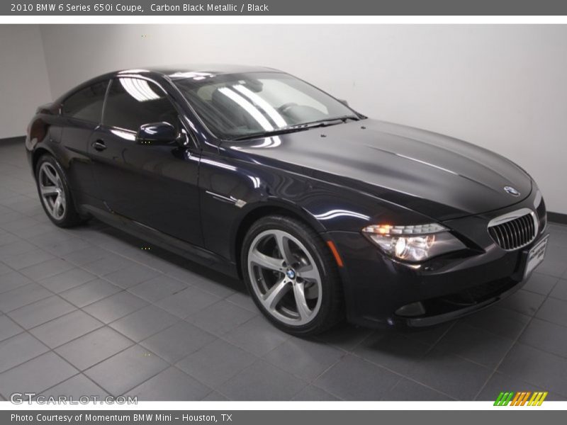 Carbon Black Metallic / Black 2010 BMW 6 Series 650i Coupe