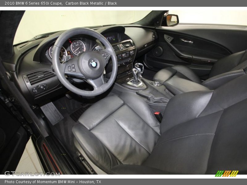 Carbon Black Metallic / Black 2010 BMW 6 Series 650i Coupe