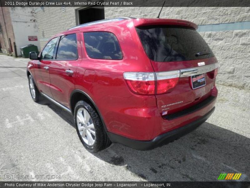 Inferno Red Crystal Pearl / Black 2011 Dodge Durango Crew Lux 4x4