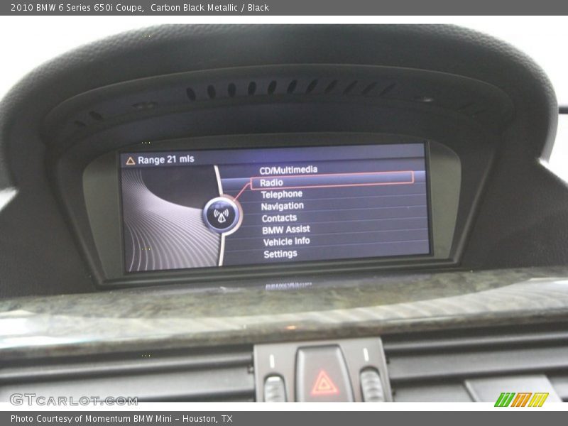 Carbon Black Metallic / Black 2010 BMW 6 Series 650i Coupe