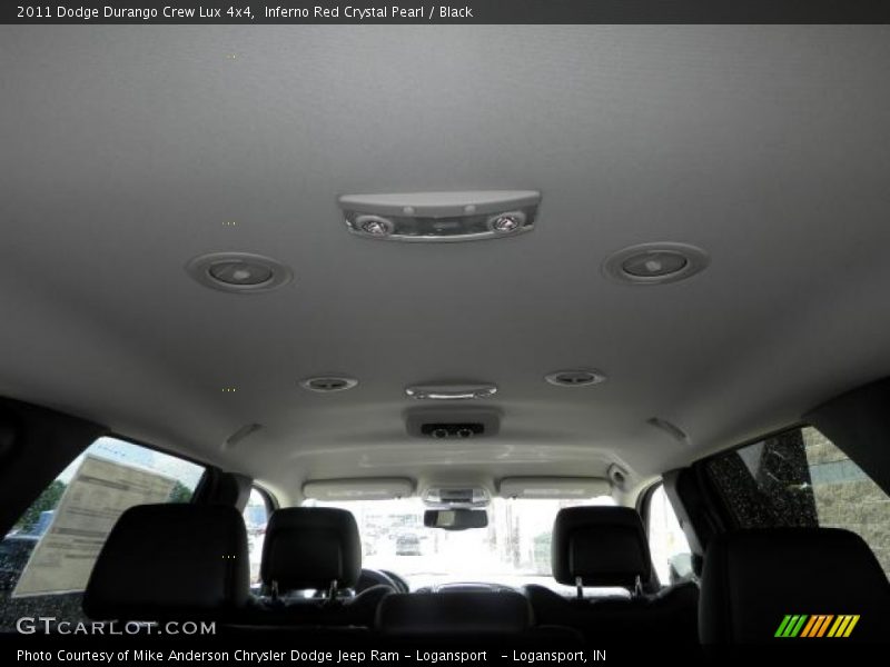 Inferno Red Crystal Pearl / Black 2011 Dodge Durango Crew Lux 4x4
