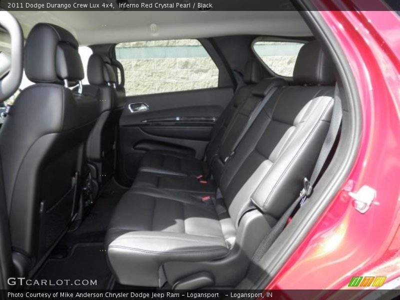Inferno Red Crystal Pearl / Black 2011 Dodge Durango Crew Lux 4x4