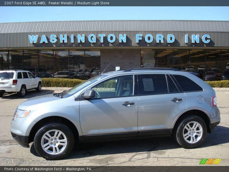 Pewter Metallic / Medium Light Stone 2007 Ford Edge SE AWD