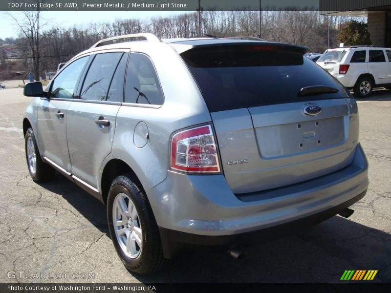 Pewter Metallic / Medium Light Stone 2007 Ford Edge SE AWD