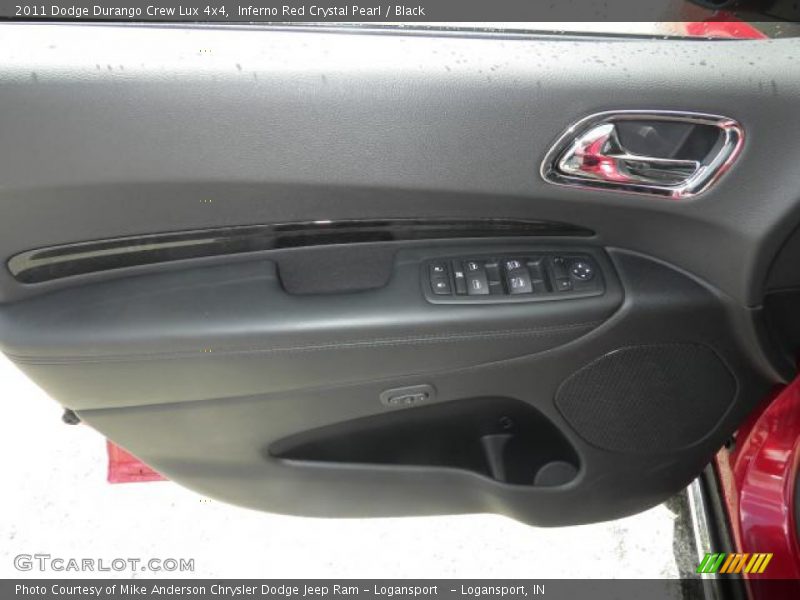Inferno Red Crystal Pearl / Black 2011 Dodge Durango Crew Lux 4x4