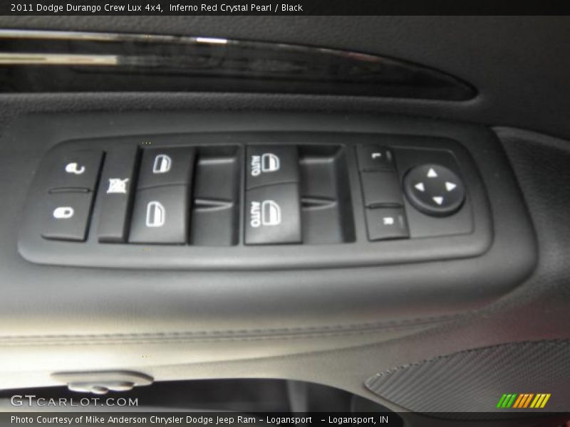 Inferno Red Crystal Pearl / Black 2011 Dodge Durango Crew Lux 4x4