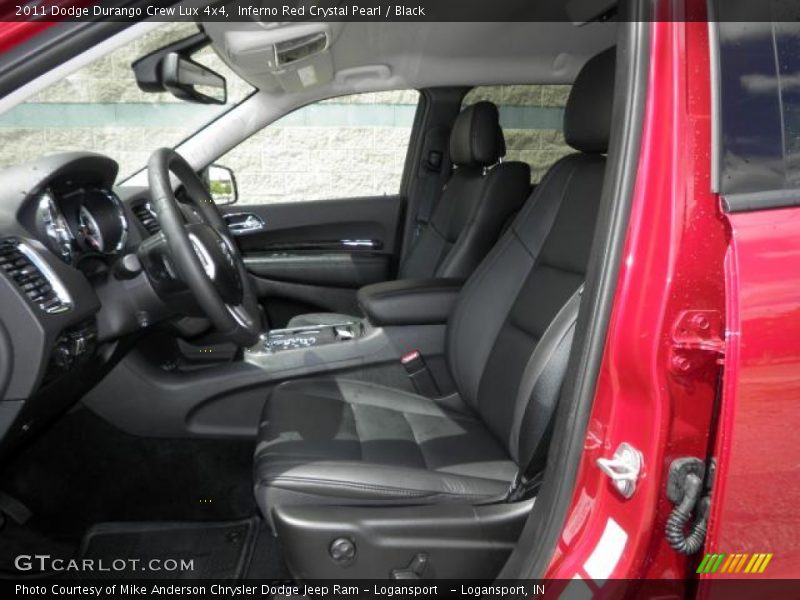 Inferno Red Crystal Pearl / Black 2011 Dodge Durango Crew Lux 4x4