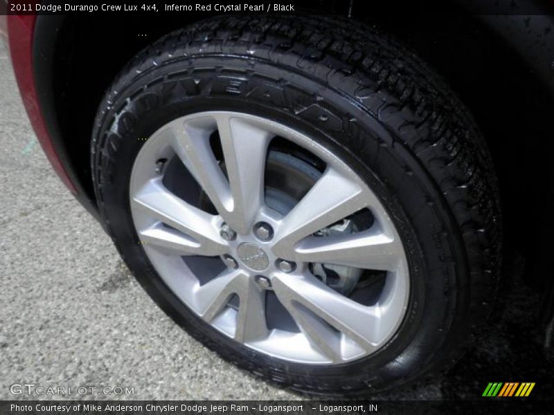 Inferno Red Crystal Pearl / Black 2011 Dodge Durango Crew Lux 4x4