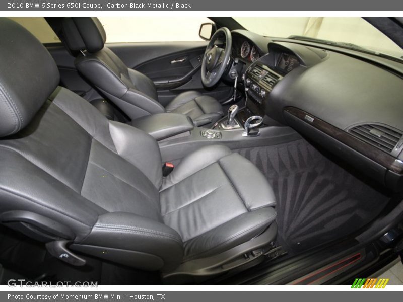Carbon Black Metallic / Black 2010 BMW 6 Series 650i Coupe