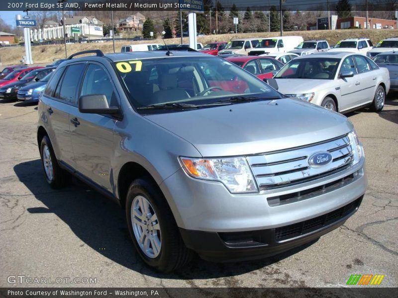 Pewter Metallic / Medium Light Stone 2007 Ford Edge SE AWD