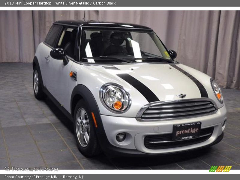 White Silver Metallic / Carbon Black 2013 Mini Cooper Hardtop