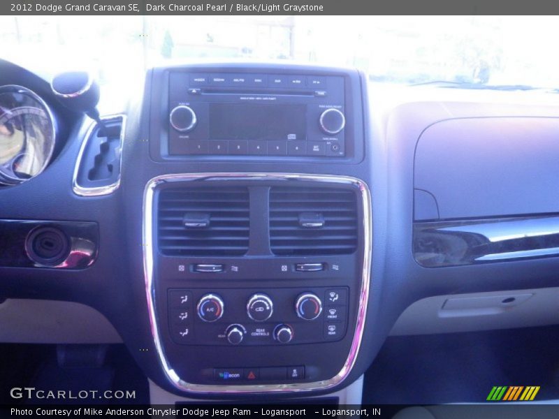 Dark Charcoal Pearl / Black/Light Graystone 2012 Dodge Grand Caravan SE