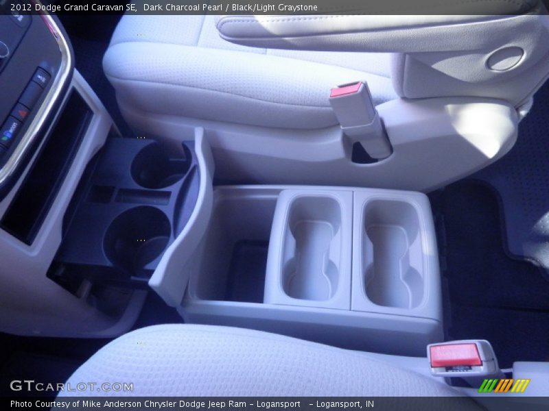 Dark Charcoal Pearl / Black/Light Graystone 2012 Dodge Grand Caravan SE