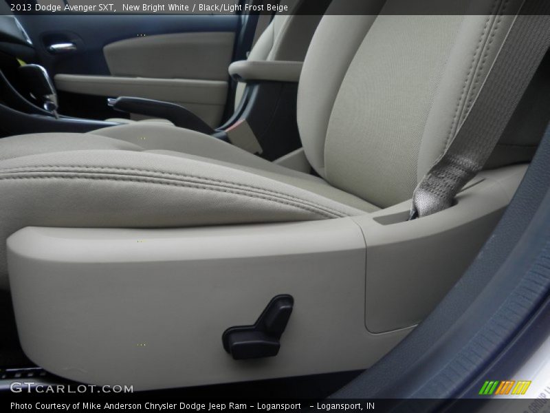 New Bright White / Black/Light Frost Beige 2013 Dodge Avenger SXT