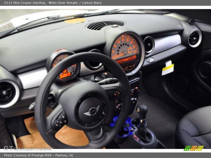 White Silver Metallic / Carbon Black 2013 Mini Cooper Hardtop
