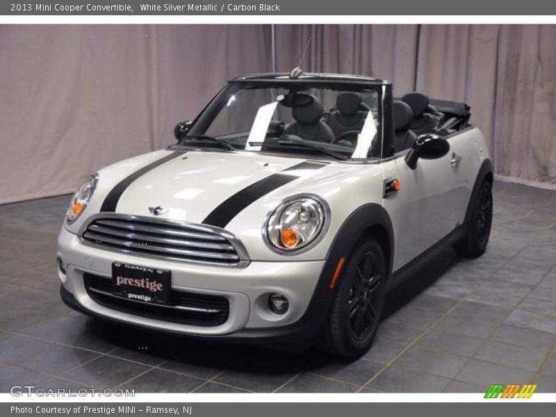 White Silver Metallic / Carbon Black 2013 Mini Cooper Convertible