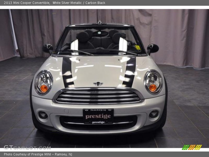 White Silver Metallic / Carbon Black 2013 Mini Cooper Convertible
