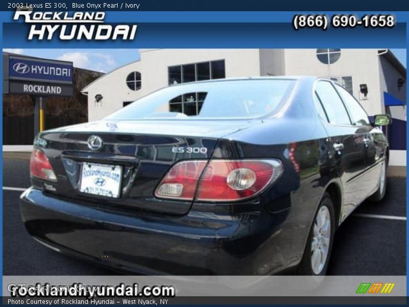 Blue Onyx Pearl / Ivory 2003 Lexus ES 300