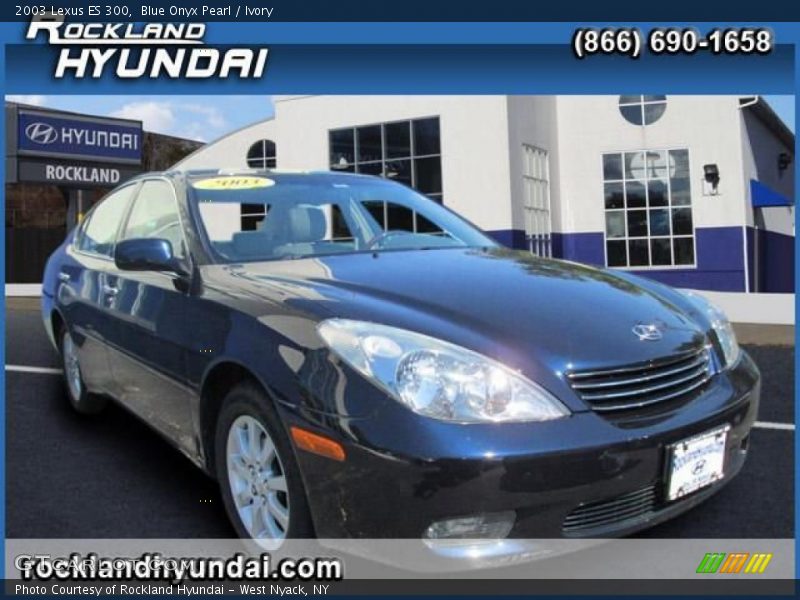 Blue Onyx Pearl / Ivory 2003 Lexus ES 300