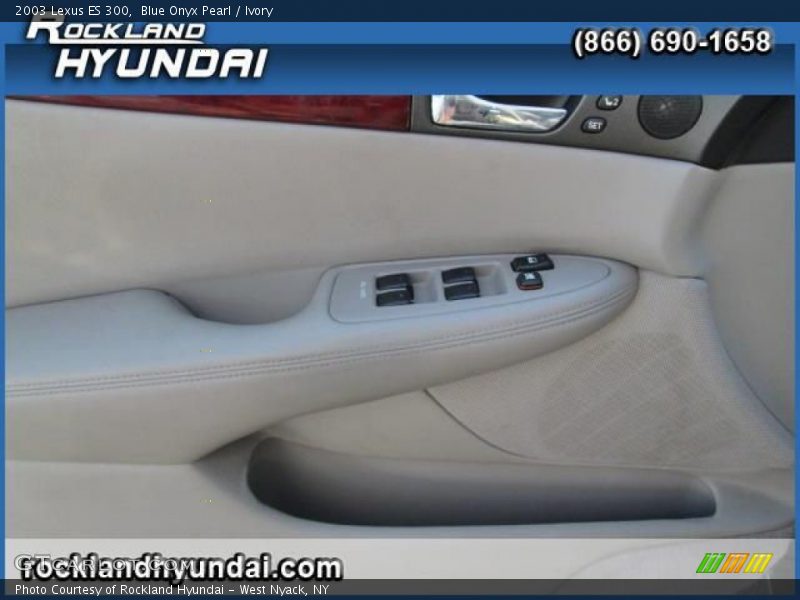 Blue Onyx Pearl / Ivory 2003 Lexus ES 300