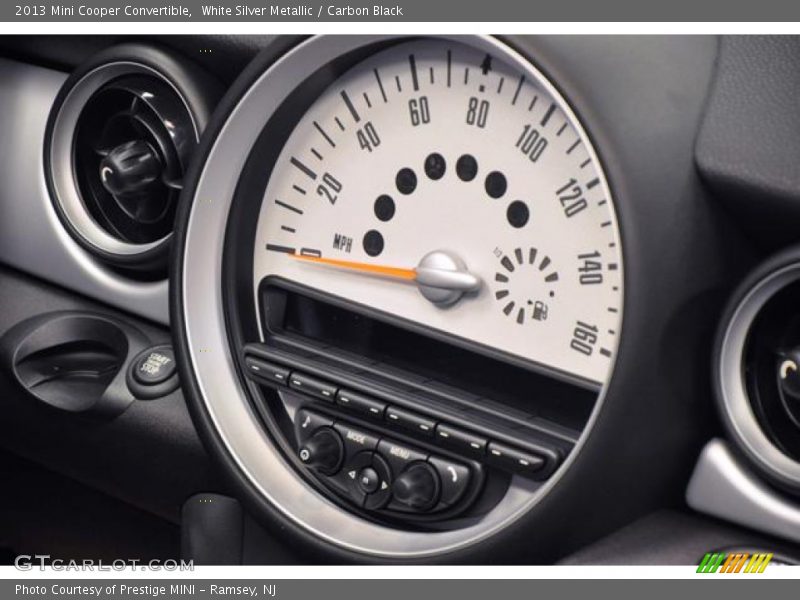 White Silver Metallic / Carbon Black 2013 Mini Cooper Convertible