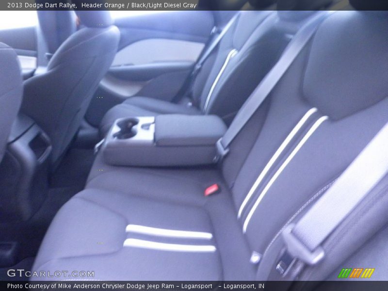 Header Orange / Black/Light Diesel Gray 2013 Dodge Dart Rallye