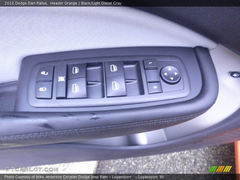 Header Orange / Black/Light Diesel Gray 2013 Dodge Dart Rallye