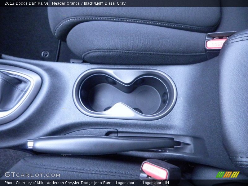 Header Orange / Black/Light Diesel Gray 2013 Dodge Dart Rallye