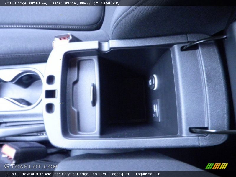 Header Orange / Black/Light Diesel Gray 2013 Dodge Dart Rallye