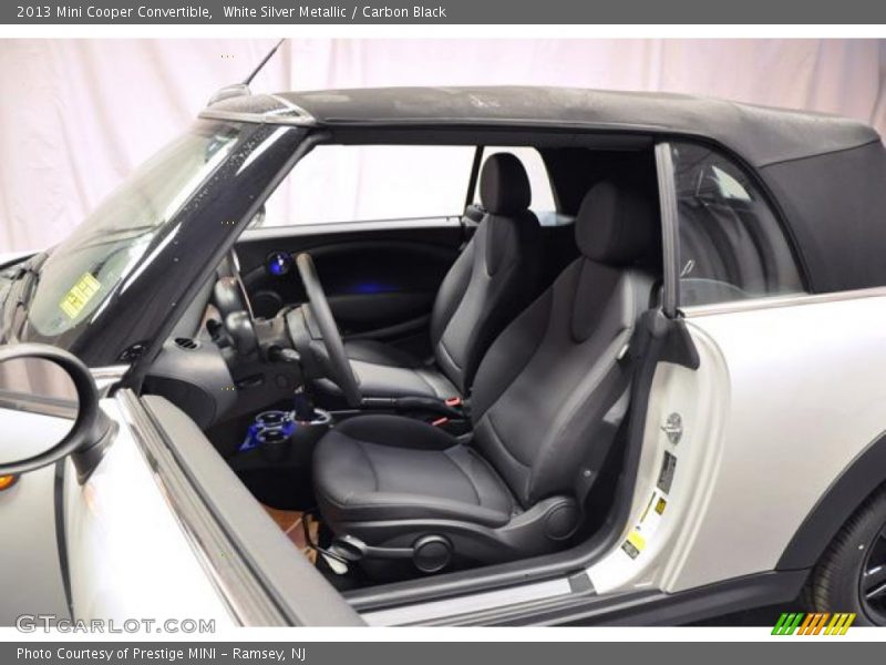 White Silver Metallic / Carbon Black 2013 Mini Cooper Convertible