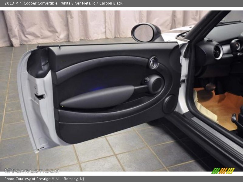 White Silver Metallic / Carbon Black 2013 Mini Cooper Convertible