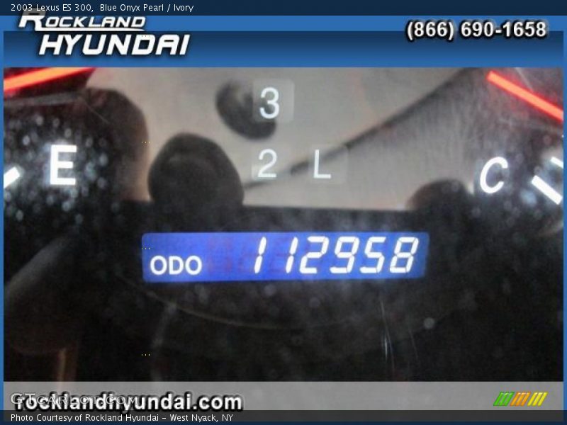 Blue Onyx Pearl / Ivory 2003 Lexus ES 300