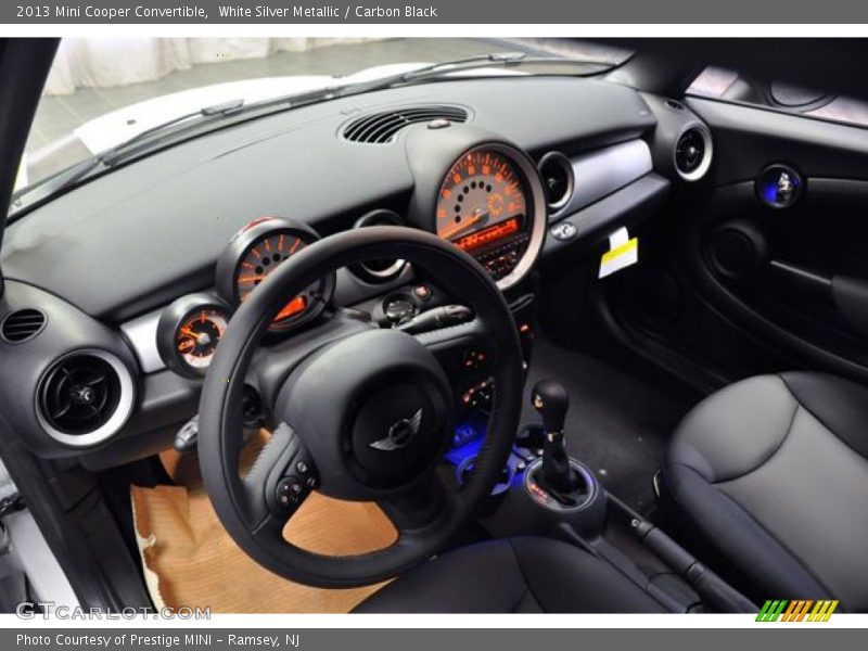 White Silver Metallic / Carbon Black 2013 Mini Cooper Convertible