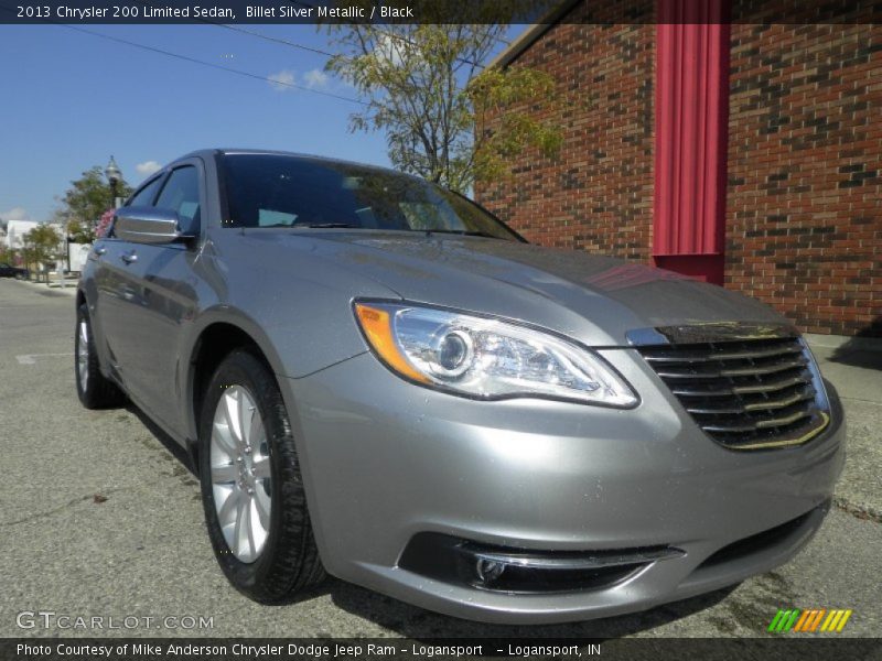 Billet Silver Metallic / Black 2013 Chrysler 200 Limited Sedan