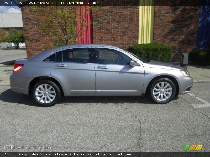 Billet Silver Metallic / Black 2013 Chrysler 200 Limited Sedan